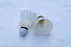 Vinex VX - 07 Badminton Duck Feather Shuttlecock | White , Pack Of 12 , Ideal For Intermediate Player