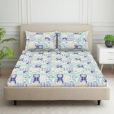 Double Bedsheet For Queen Size 2 Matching Pillow Cover - 88 X 100 Inches, Multicolor | Durable & Long Lasting Wrinkle Resistant Fabric - Skin Safe & Super Soft