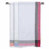 Ecosense Premium Large Cotton Non-Terry Bath Towels 900 Gsm | Soft Absorbent & Comfortable Bath Towels Large Size | Quick Dry Gym, Travel - Multicolor Waffle (Pack Of 3)