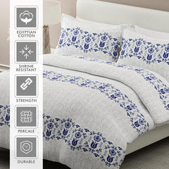 100% Cotton Bedsheet Set For Double Bed - 108 X 108 Inches, White | 1 Double Bed Sheet & 2 Pillow Covers - Gift For Weddings Or Birthdays King Size