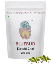 Bluebud Elaichi Chai Patti 200gm, 7.05 Ounce - 100 Cups | Premium Assam CTC Tea With 100% Natural Spices - Cardamom Tea Hand Blended Teas | Homemade Recipe
