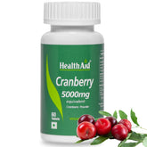 Healthaid Cranberry Extract Can Potentially Relieve The Risk Of Heart Disease & Support Smooth Urological Functioning | 60 Tablets 100gm 0.2lbs