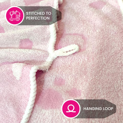 Enrich Homes Bath Towels 550 Gsm | For Women Large Size Absorbent Microfiber Bath Towel 2x Softer Than Cotton Towels (Light Pink)