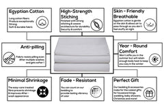 Single Bedsheets With 2 Pillow Covers - 60 X 90 Inches, Grey | 750 Thread Count Sateen Finish Luxuries - Ideal For Guest Room, Hotel Quality | 3 Piece Bed Sheet