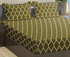 Jaipuri Design Cotton King Size Printed Bedsheet With 2 Pillow Covers - 108 X 108 Inches, Forest Green | Ideal For Home Use & Perfect For Gifting On Weddings, Housewarmings & Festivals