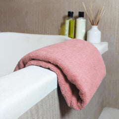Heelium Bamboo Bath Towel 4x Softer & Quick Drying 400 Gsm (Peach)