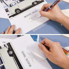 250 Sheet Transparent Sticky Notes - 5 Color Pad X 50 Notes | Sticky Notes, Waterproof Translucent