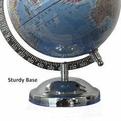 World Globe 6 Inch With Metal Stand For Kids & Student Learning 10 Years, Office & Desk Decor, Vip Occasion Or Boys Birthday Gift, Pack Of 1