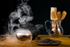 San-Cha Lapsang Souchong Smoked Black Tea - 50gm, 1.7 Ounce | Rich Smokey Notes - Environment Friendly & Made In Corn Fiber | Medium Caffeine