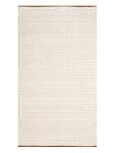 Homefresh Decorative Cotton Bath Towel 500 Gsm | Geometric Pattern Brown & White (Odyssey)