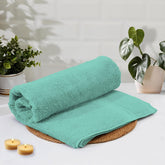 Luxe Home Cotton Bath Towel 450 Gsm | Quick Dry Large Size Bathroom Towels For Men & Women, Home, Kitchen, Gym, Spa (Aqua)