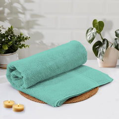 Luxe Home Cotton Bath Towel 450 Gsm | Quick Dry Large Size Bathroom Towels For Men & Women, Home, Kitchen, Gym, Spa (Aqua)