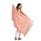 Mellow 100% Bamboo Large Bath Towel 245 Gsm For Women & Men | Ultra Soft, Premium Absorbent, Lightweight, Quick Dry Towel (Peach Pearl) 250 Tc