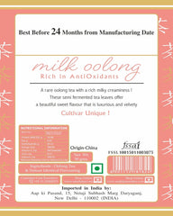 San-Cha Milk Oolong Tea - 50gm, 1.7 Ounce | Semi Fermented Tea & Lightly Oxidized Tea - Rich Milky Creaminess Whole Leaf Tea | Low Caffeine