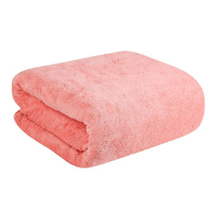 Midastra Microfiber Bath Towel 500 Gsm | Quick Drying, Lint-Free & Long Lasting | Perfect for Home, Gym & Travel Bath Towel (Peach)