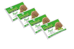 Organic Herbal Raw Mixture With Basil Flavour - Pack Of 4X 50gm | Roll Your Own Herbal Cigarillos - Smoking Mixture With Ayurvedic Herbs Clove | Tobacco Free & Nicotine Free