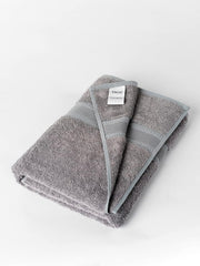 Ddecor Live Beautiful Ecofriendly Solid Cotton Bamboo Bath Towel 650 Gsm (Grey)