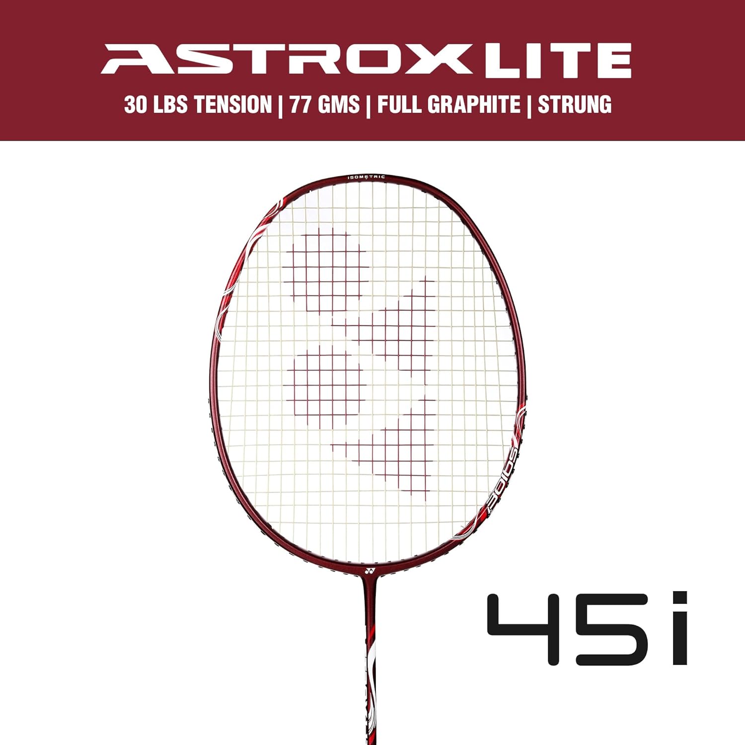 Yonex ASTROX LITE 45i Graphite Badminton Racquet 5U G4, Colour - Multicolor, Grip Size - 4 5/8 Inches Yonex ASTROX LITE 45i Graphite Badminton Racquet 5U G4, Colour - Multicolor, Grip Size - 4 5/8 Inches