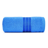 Micro Cotton Remy Basel Luxury Terry Cotton Bath Towel 550 Gsm | Super Comfortable 100% Long Staple Cotton Bath Towel (Pacifia)