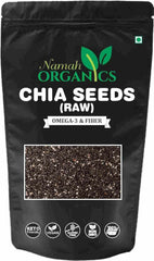 Namah Organics Raw Chia Seeds For Weight Loss, High In Calcium Good Source Of Omega-3, Help In Weight Loss Management, Zinc & Fiber, Calcium & Good Amount Of Protein For Good Health | 1000gm 2.2lbs