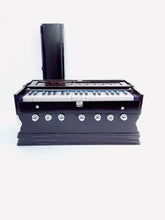 Musical Instrument Harmonium With Cover - 7 Stopper, Double Bellow, 39 Keys, Two Reed (Bass-Male) | Two Side Carry Handles, Jaali Frame On Keys
