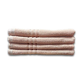 100% Cotton Hand Towel 800 Gsm | Ultra Absorbent & Anti-Bacterial Super Soft Gym & Workout Towels (Beige) - 4 Piece