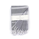 Haber Premium Basic Large Size 100% Cotton Towel 300 Gsm | Soft, Absorbent & Comfortable Quick Dry Bath Towels - Grey (1 Pcs)