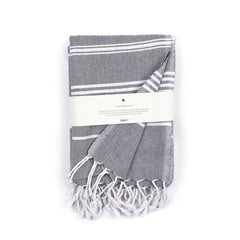 Haber Premium Basic Large Size 100% Cotton Towel 300 Gsm | Soft, Absorbent & Comfortable Quick Dry Bath Towels - Grey (1 Pcs)