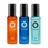 Upsilon Wild Blue + Golden Sand + Shooting Star Eau De Parfum 20ml 0.67 Fl.oz. Each Pack Of 3 Menās Perfume | Travel Friendly