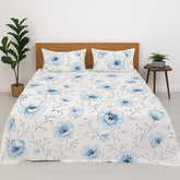 King Size Bedsheet With 2 Pillow Covers Soft Microfiber - 108 X 108 Inches, White | Wrinkle-Free, Breathable & Cooling Fabric For Comfortable Sleep