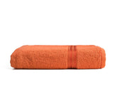 Comforic 100% Cotton Bath Towels 500 Gsm | Large Size Bath Towel For Men & Women Quick Dry, Super Soft & Absorbent Gym Towel, Travel Towel (Sunset Orange)