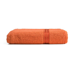 Comforic 100% Cotton Bath Towels 500 Gsm | Large Size Bath Towel For Men & Women Quick Dry, Super Soft & Absorbent Gym Towel, Travel Towel (Sunset Orange)