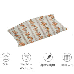 Printed Bedsheet For Single Bed With 1 Pillow Cover - 60 X 90 Inches, Light Brown | Super Soft - Glace Cotton Breathable & Wrinkle Free - 2 Pcs Set