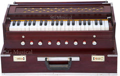 Best Folding Harmonium With Free Padded Bag - 9 Stopper (5 Stops & 4 Drones), 7 Bellow, 42 Keys, Two Reed (Bass-Male), 3 1/2 Octave