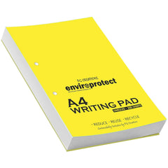 A4 Size, Jumbo Pre-Punched Blank Plain Writing Pad, Unruled For Sketching (White) Pack Of 1