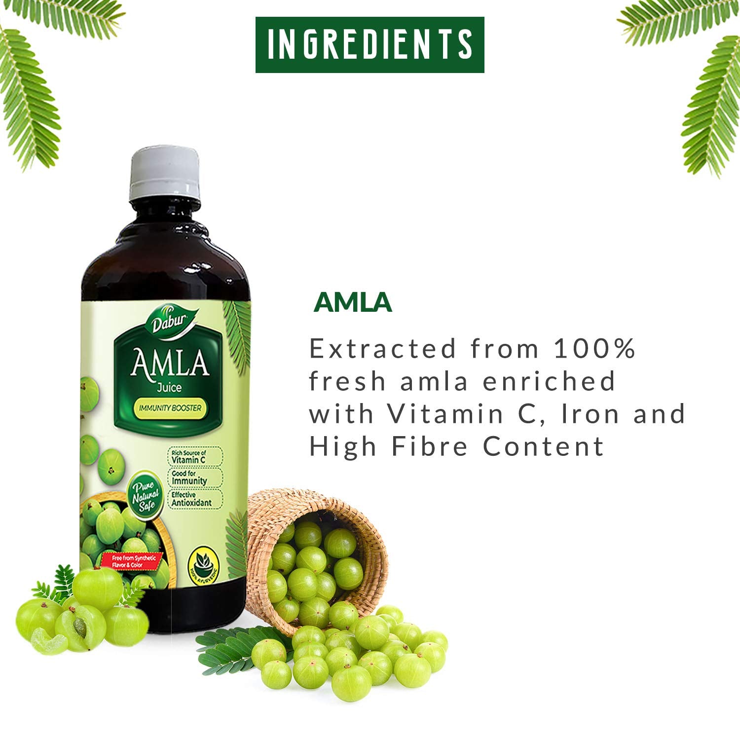 Dabur Amla Juice Rich Source Of Vitamin C Effective Antioxidants For Immunity Boosting Pure, Natural & 100% Ayurvedic Juice | 1 Litre 2.2lbs Dabur Amla Juice Rich Source Of Vitamin C Effective Antioxidants For Immunity Boosting Pure, Natural & 100% Ayurvedic Juice | 1 Litre 2.2lbs