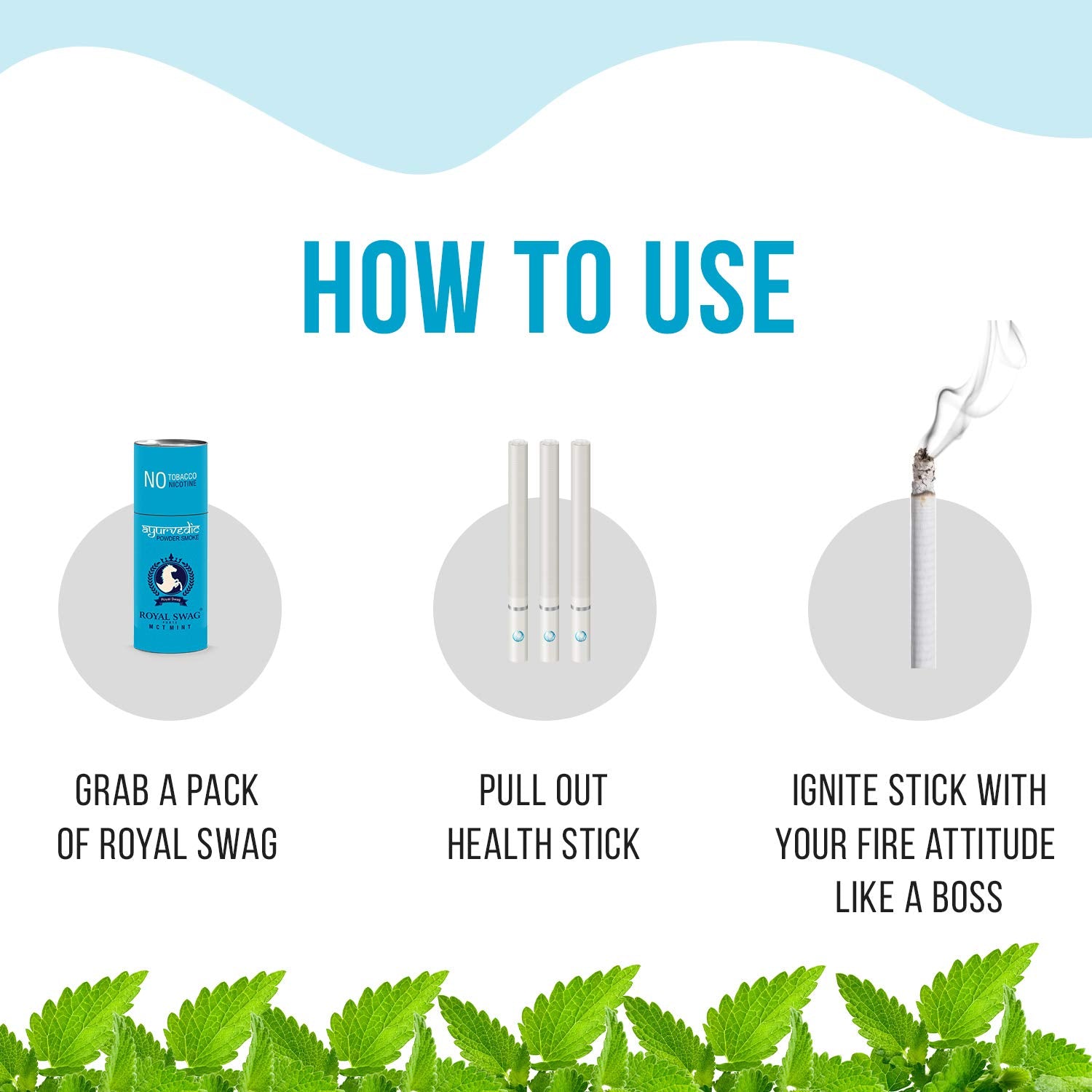Royal Swag Ayurvedic & Herbal Cigarettes Regular Flavour & Mint Flavour 15 Sticks Each With 20ml Shot Anti Addiction Spray - (30 Sticks) Royal Swag Ayurvedic & Herbal Cigarettes Regular Flavour & Mint Flavour 15 Sticks Each With 20ml Shot Anti Addiction Spray - (30 Sticks)