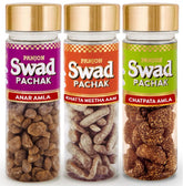 Panjon Swad Amla Anar, Chatpata Amla & Khatta Meetha Aam Papad Candy 365gm, 3 Bottles