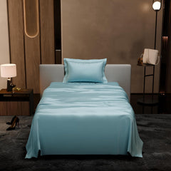 Single Bedsheet With 1 Pillow Cover - 60 X 90 Inches, Dreamy Blue | Premium Bedding Set, Home Decor, Wedding Gift For Couples, Housewarming, Anniversary