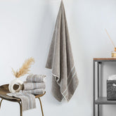 Spread Spain Water & Soil Bath Towel 550 Gsm | Luxurious Blend Of Cotton & Bamboo Fiber Bath Towel Ultra-Absorbent, Quick-Drying & Skin-Friendly (Brown)