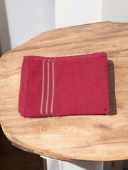 100% Cotton Hand Towel 800 Gsm | Ultra Absorbent & Anti-Bacterial Super Soft Gym & Workout Towels (Red) - 4 Piece