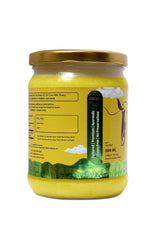 Premium A2 Gir Cow Ghee By Zoukfarms | Made By Churning Curd Vedic Bilona Method Desi Danedar Ghee Perfect For Laddus & Parathas | (500ml) 16.9 Ounce | Jar Pack
