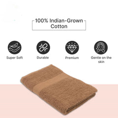 Showstopper Cotton Bath Towel 500 Gsm (Camel Brown)