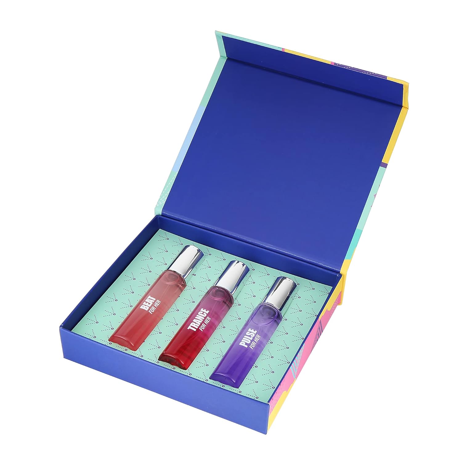 Fastrack Trance + Pulse + Beat For Her Eau De Parfums 20ml 0.6 Fl.oz. Each Pack Of 3 | Travel & Gift Set For Women Fastrack Trance + Pulse + Beat For Her Eau De Parfums 20ml 0.6 Fl.oz. Each Pack Of 3 | Travel & Gift Set For Women
