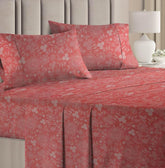 100% Microfiber Double Bedsheets Queen Size With 2 Pillow Covers - 85 X 85 Inches, Pink | Super Soft Premium Brushed Glace Cotton Bedsheet