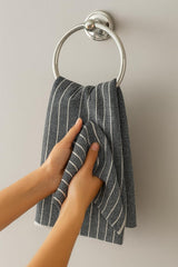 Crazyweaves Crazy Weaves Cotton Hand Towel 400 Gsm | Lunch Box Towels Daily Use 100% Pure Cotton Towel | Pack Of 4 (Grey)