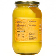 100% Natural A2 Bilona Gir Cow Ghee By Swarnamrit | Traditional Bilona Method Healthy Pure Desi Ghee Good For Cooking | (1 Litre) 33.8 Ounce | Jar Pack