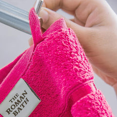 Spread Spain 100% Cotton Hand Towel 600 Gsm | Soft, Fluffy, Super Absorbent & Quick Dry Towels For Pool, Spa & Gym (Fuchsia) -Set Of 2