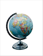 Rotating Hindi Globe With Sturdy Metal Stand For Home Decor, Office Decor & Study Table Decor, Birthday, Party Gifts & Anniversary, Pack Of 1