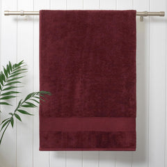 Prexa 100% Cotton Bath Towel 450 Gsm | Soft Bath Towel For Men & Women Ultra Absorbent Cotton Towel (Maroon)